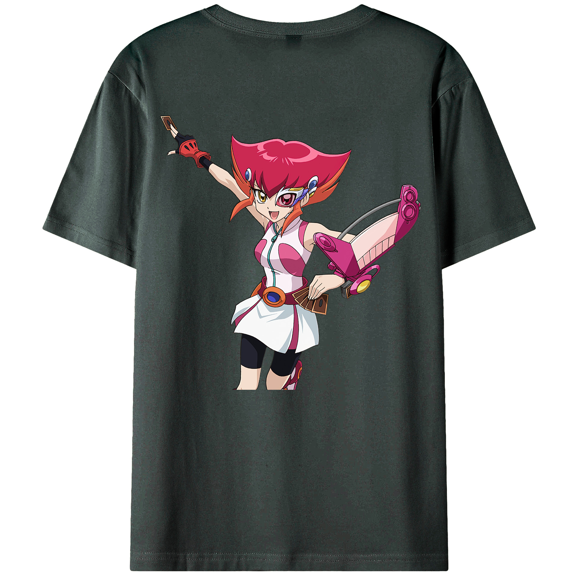 （画像用） 遊☆戯☆王 Yu-Gi-Oh! 綿100％ メンズ半袖Tシャツ（バックプリント） 通気性